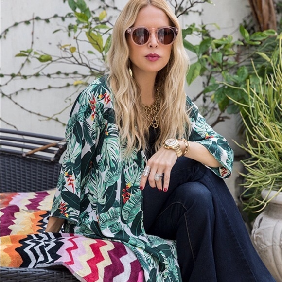 Rachel Zoe Other - Rachel Zoe Palm Leaf Duster/Caftan